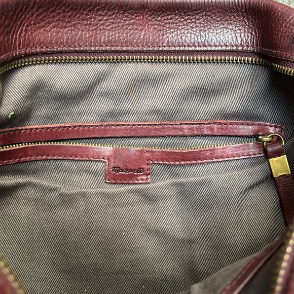 Madewell The Transport Satchel in Dark Cabernet - Picture 7 of 9